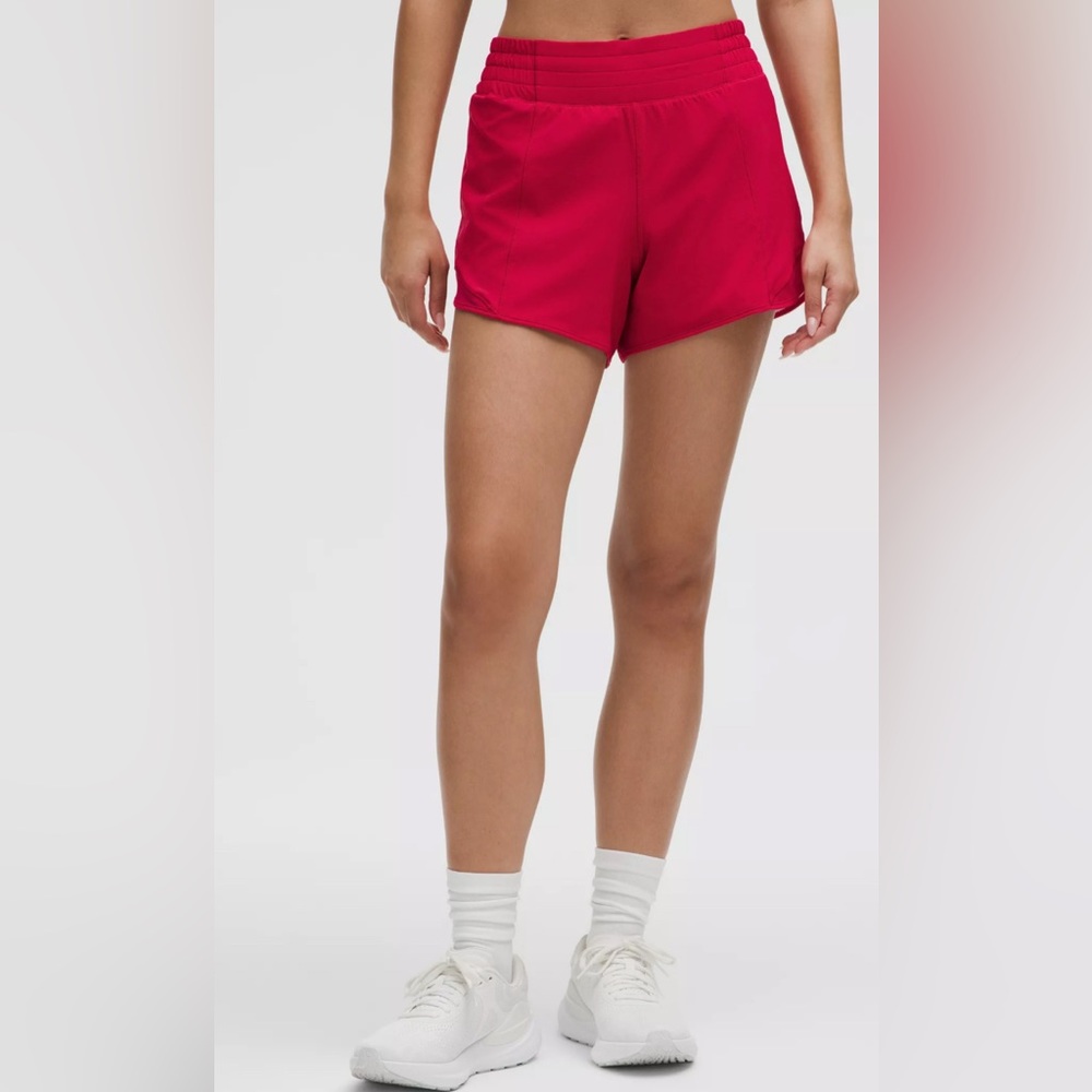 Lululemon hottie hot HR short 4” lined PDRA Pink Dragonfruit size 4